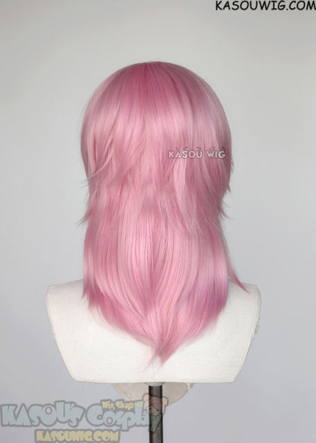 Tokyo Revengers Haruchiyo Sanzu pink layered medium length wig