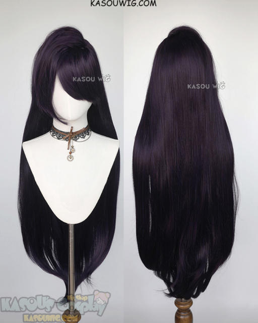 Komi Can't Communicate Shouko Komi long straight deep purple wig