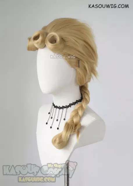 JOJO JoJo's Bizarre Adventure Giorno Giovanna medium braided blonde wig