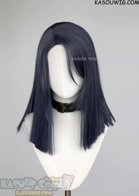 League of Legends Arcane Caitlyn deep blue wig