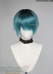 Ladybug wig black rooted short teal wig Luka Couffaine