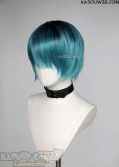 Ladybug wig black rooted short teal wig Luka Couffaine