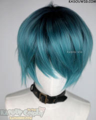 Ladybug wig black rooted short teal wig Luka Couffaine