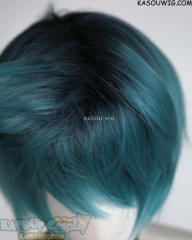 Ladybug wig black rooted short teal wig Luka Couffaine