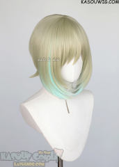 Arceus Irida greenish blonde bob wig with highlights