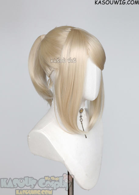 S-3 / KA006 light blonde ponytail base wig with long bangs