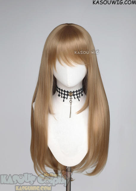 L-2 / KA017 dark natural blonde 75cm long straight wig