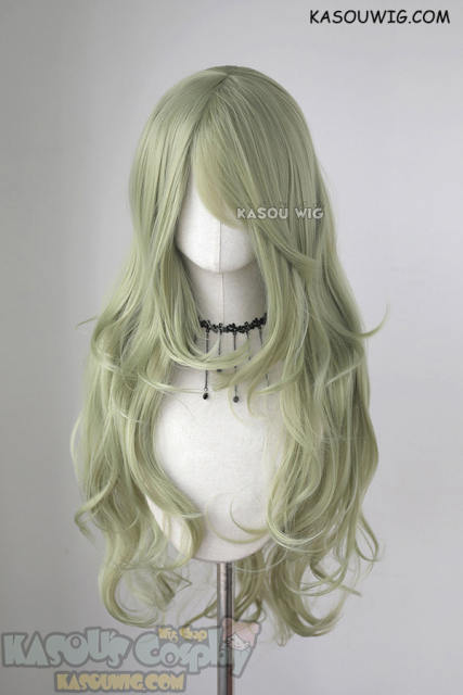 L-3 / SP36 Chartreuse long layers loose waves cosplay wig