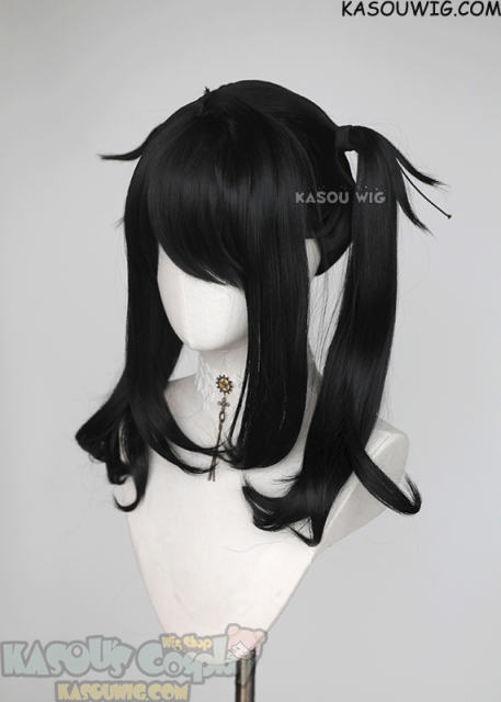 Needy Girl Overdose Ame chan black pigtail wig with curls