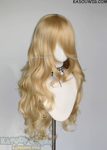 L-3 / KA011 Honey Butter Blonde long layers loose waves wig
