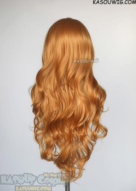 L-3 / KA019 carrot orange long layers loose waves wig