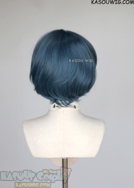 Sailor Moon Sailor Mercury Ami Mizuno blue short curly bob wig