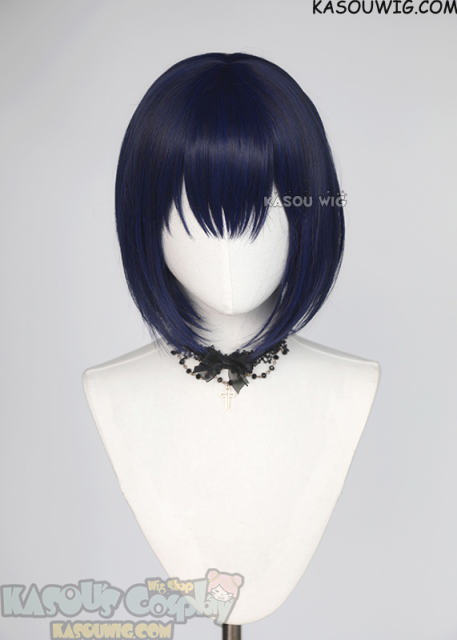 Summertime Render Mio Kofune short blue black bob wig
