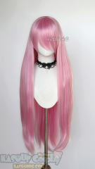 L-4 KA034 100cm/39.5" long straight versatile baby pink wig