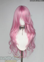 L-3 / KA034 baby pink long layers loose waves cosplay wig