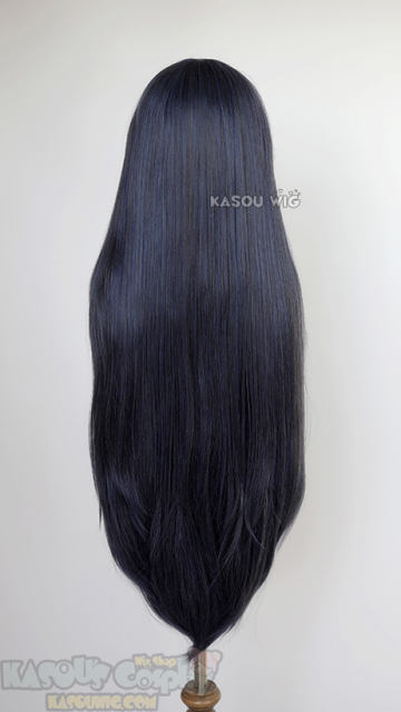 L-4 SP03 100cm/39.5" long straight versatile deep blue wig