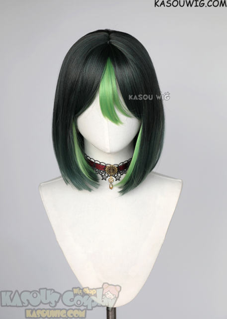 Genshin Impact Tighnari green ombre bob wig