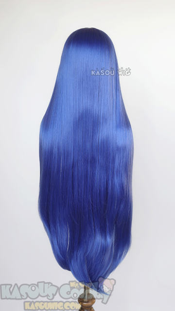L-4 KA050 100cm/39.5" long straight versatile royal blue wig