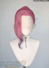 Lace Front >>>League of Legends LOL Seraphine pink purple ombre 110cm wavy ponytail wig