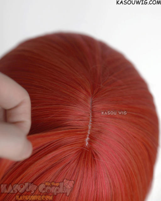 Genshin Impact Nilou red ombre long ponytails wig