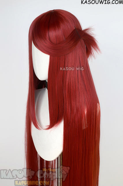 140cm / 55" long straight versatile apple red cosplay wig KA042