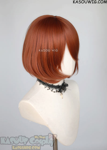 S-6 / KA022 copper penny short bob wig with long bangs