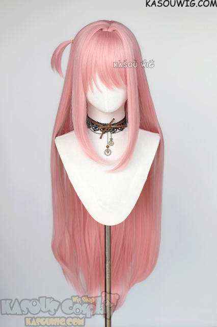 Bocchi the Rock! Hitori Gotoh 100cm long straight pink wig with pre-tied ahoge