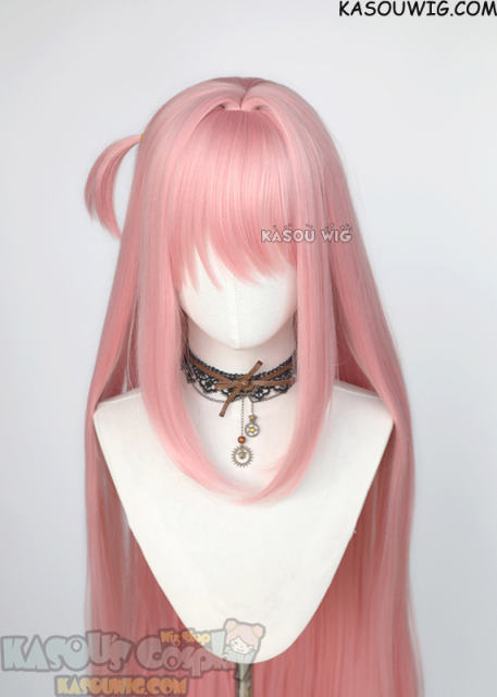 Bocchi the Rock! Hitori Gotoh 100cm long straight pink wig with pre-tied ahoge