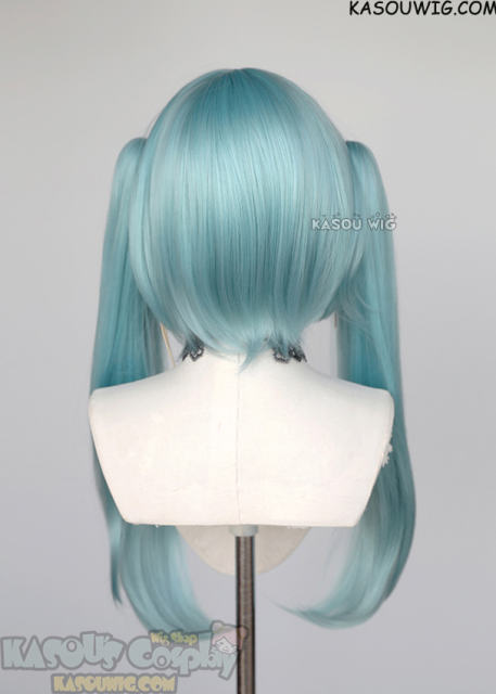 Genshin Impact Faruzan ponytails icy teal ombre wig