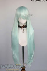 L-4 SP16 100cm/39.5" long straight versatile pastel mint green wig