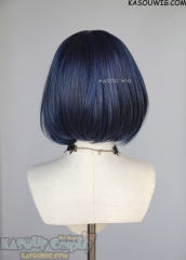 S-6 KA051 navy blue short bob wig with long bangs