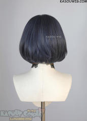 S-6 SP03 deep blue short bob wig with long bangs