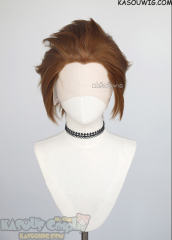 Lace Front>> light brown all back spiky synthetic cosplay wig LFS-1/KA024