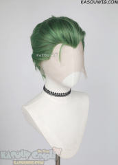Lace Front>> Joker all back short Green cosplay wig