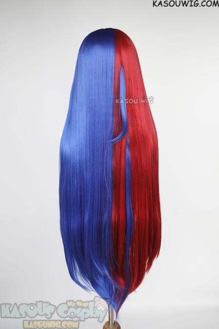Fire Emblem Engage Alear female version 100cm long red blue split wig