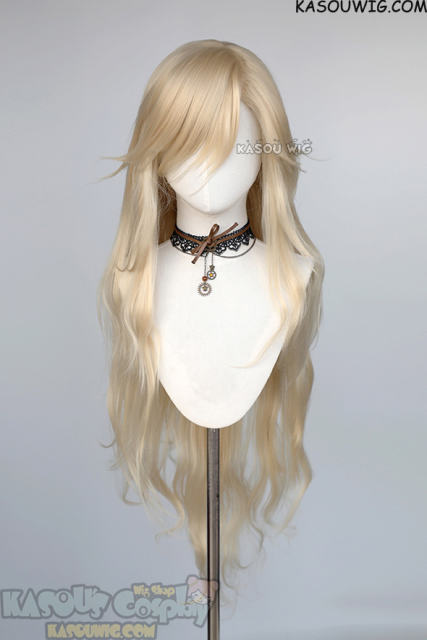 Kimetsu no Yaiba Demon Slayer Douma 100cm long layered  blonde wig