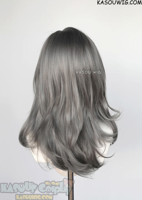 Honkai: Star Rail Trailblazer Stelle medium gray layered wig