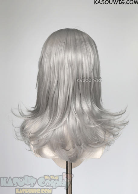 M-3 KA003 light gray 52cm long layered choppy wig
