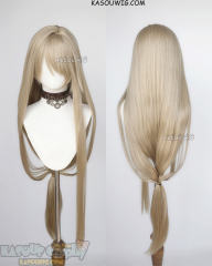 Honkai: Star Rail Luocha 110cm long sand blonde ombre straight wig
