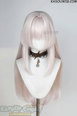 Honkai: Star Rail Clara 75cm long straight pinkish white wig