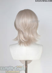 Genshin Impact Lyney short warm blonde wig with red streak