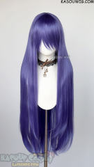 L-4 KA057 100cm/39.5" long straight versatile cool purple wig