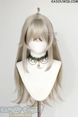 Genshin Impact Kirara 80cm long light sand blonde wig with a ponytail