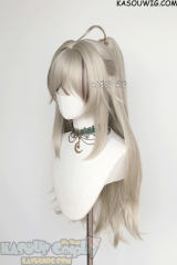 Genshin Impact Kirara 80cm long light sand blonde wig with a ponytail