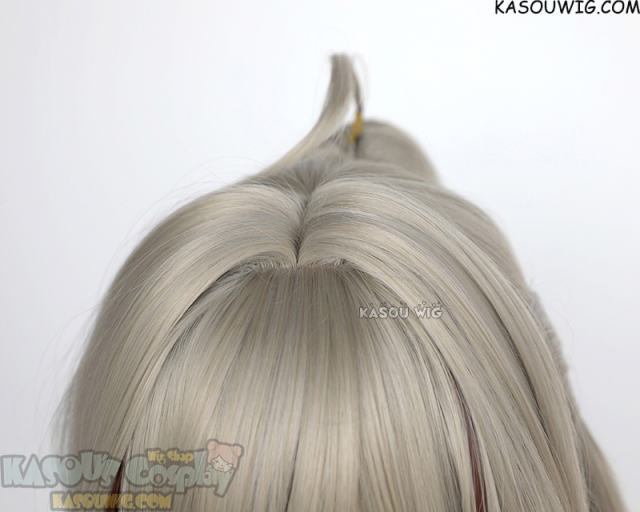 Genshin Impact Kirara 80cm long light sand blonde wig with a ponytail