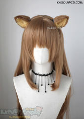 The Rising of the Shield Hero TROTSH Raphtalia 100cm long straight brown cosplay wig
