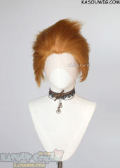 Lace Front>> carrot orange all back spiky synthetic cosplay wig LFS-1/KA019