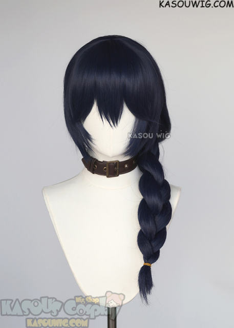 Jujutsu Kaisen Riko Amanai long dark blue braided wig