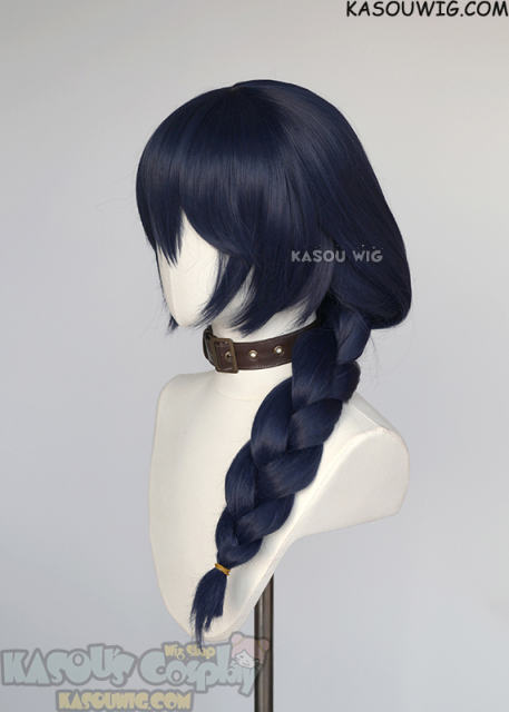 Jujutsu Kaisen Riko Amanai long dark blue braided wig