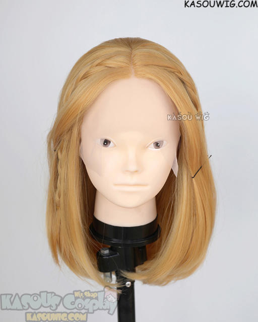 Lace Front>> Golden Blonde middle part medium length wig LFM-1 Princess Zelda cosplay